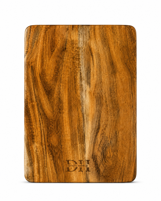 Premium Acacia Wood Reversible Chopping Board 15 x 10 x 1 Inch | Dual-Sided Wooden Cutting Board | Food-Safe PU Finish | Naturally Antibacterial | Multipurpose for Vegetables, Fruits, Meat, Bread & Cheese