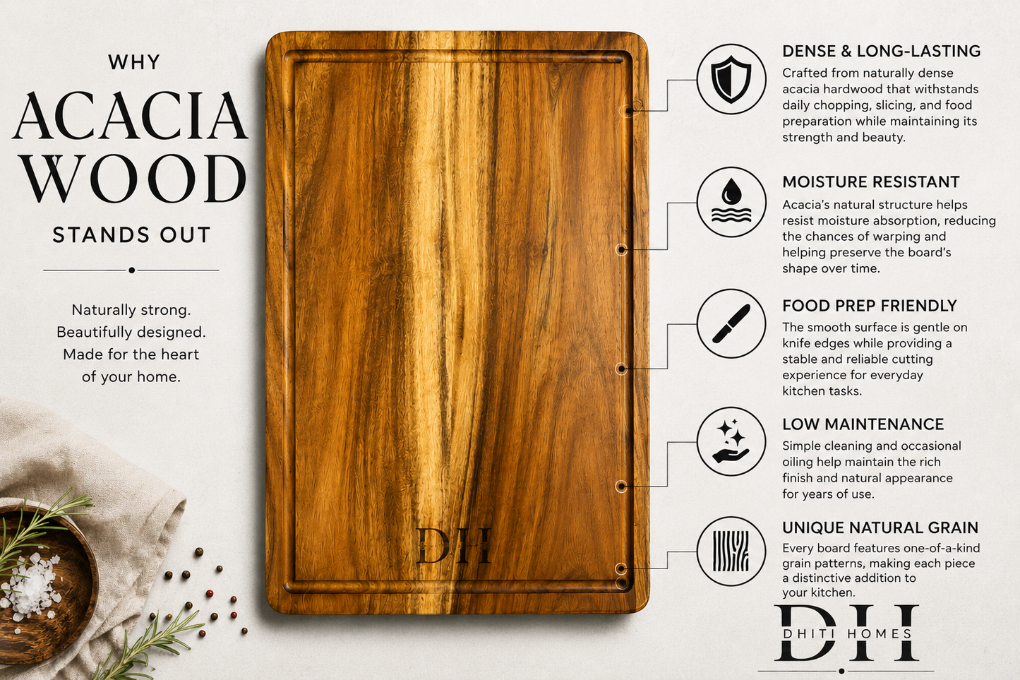 Chef's Groove chopping Board|| Best premium Product||Acacia wood