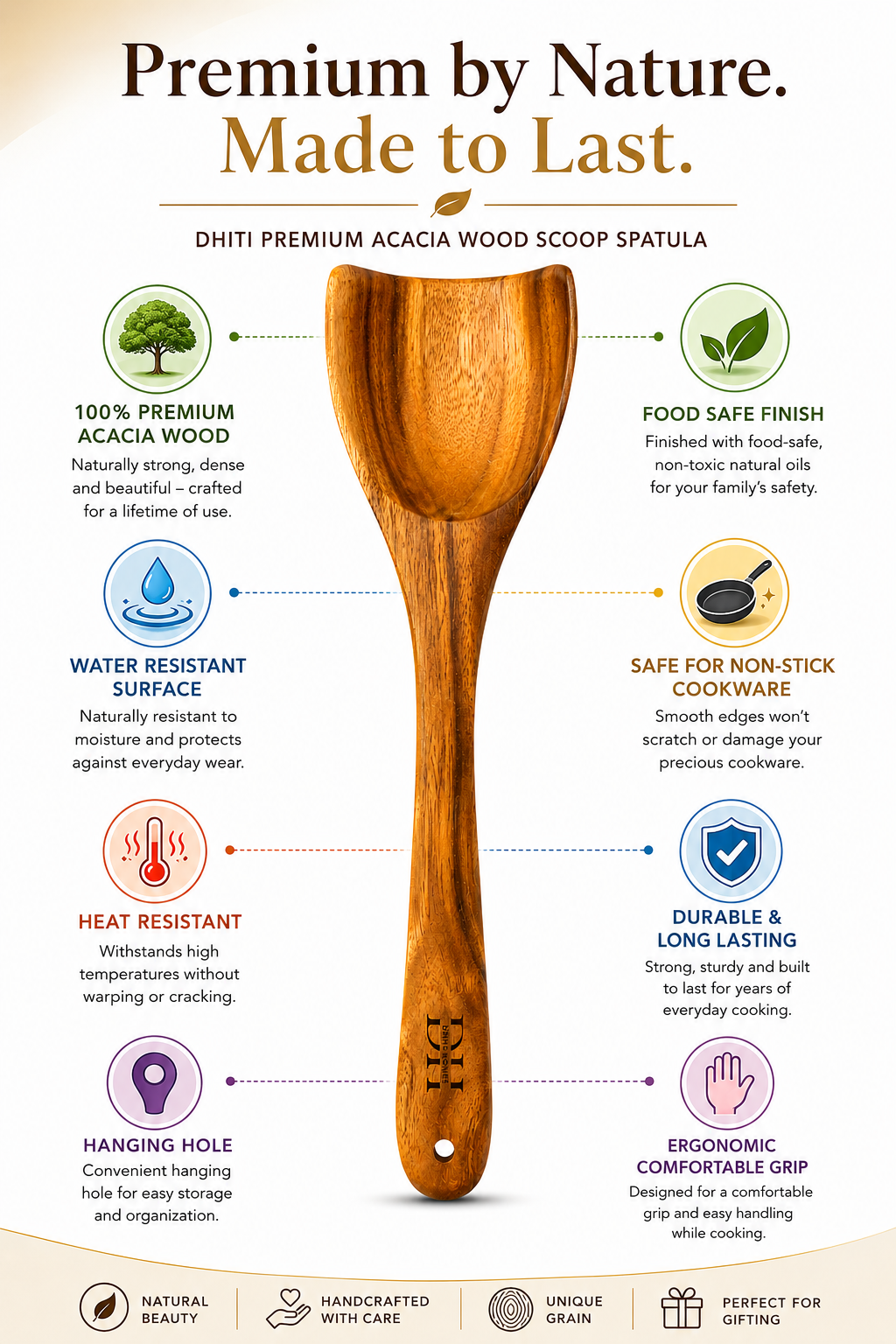 Wooden Flip Spatula- Cutlery